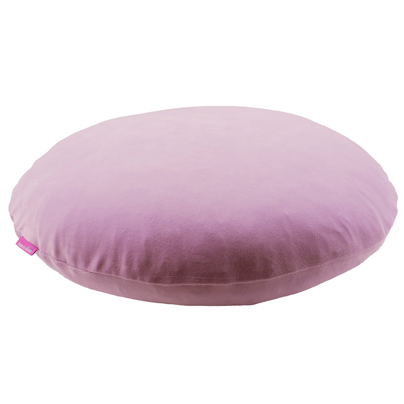 kuscheliger Kissenbezug rund 50 Ø "Cupcake Purple"