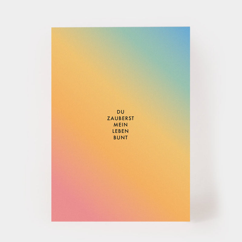 Postcard "You make my life colorful"