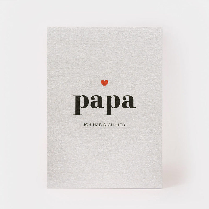 postcard "Papa"