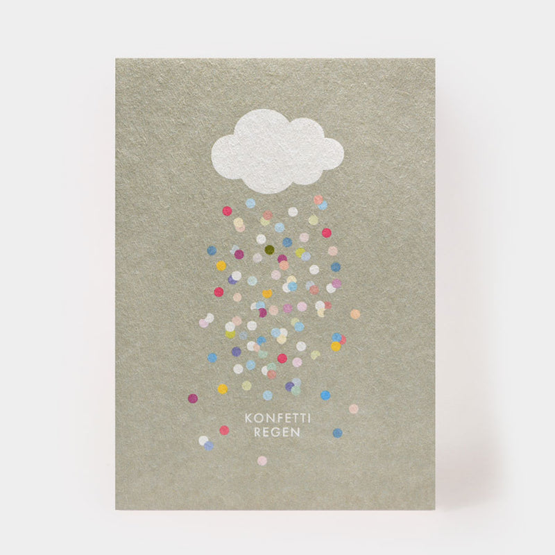 Postkarte "Konfettiregen"