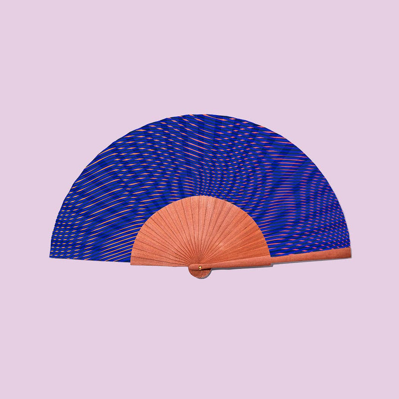 Fächer handgefertigt DANCING WAVES