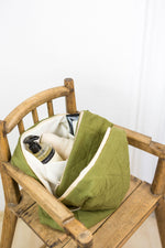 Kulturtasche "Cosima" Olive | wohnkram