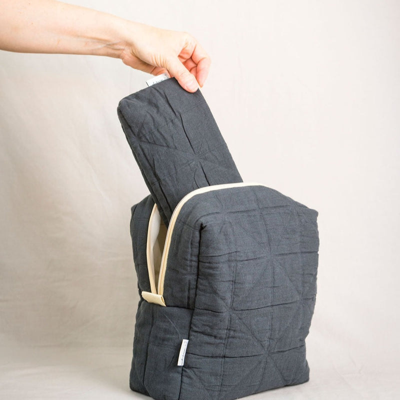 Cosmetic bag "Lalita" Dark Grey | wohnkram