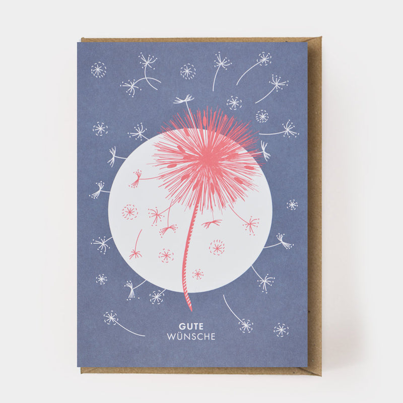 Klappkarte mit Kuvert GUTE WÜNSCHE