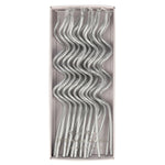 Silber Swirl Kerzen