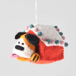 ROGER Hundehütte - hängender Filzanhänger
