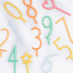 Geburtstagskerzen ZAHLEN/HERZ/STERN