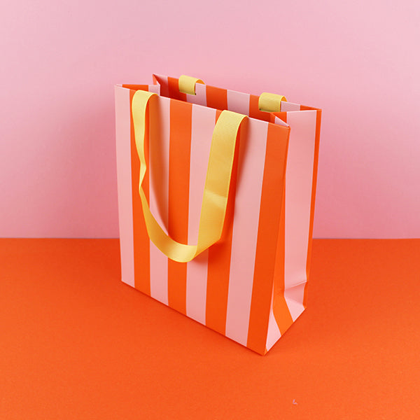 Geschenktasche M rosa/orange/gelb