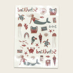 Kindertattoo-Set Schulkind Glitzer UNDER THE SEA