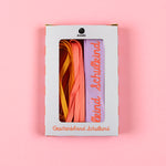 Geschenkband-Set SCHULKIND Flieder/Rosa/Gelb