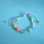 Perlenarmband Schulkind in bunt