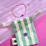 Kinderarmband Smile lila