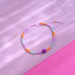 Kinderarmband Smile lila