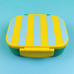 Lunchbox Stripes gelb/hellblau/grün