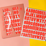 Neon Letter Sticker