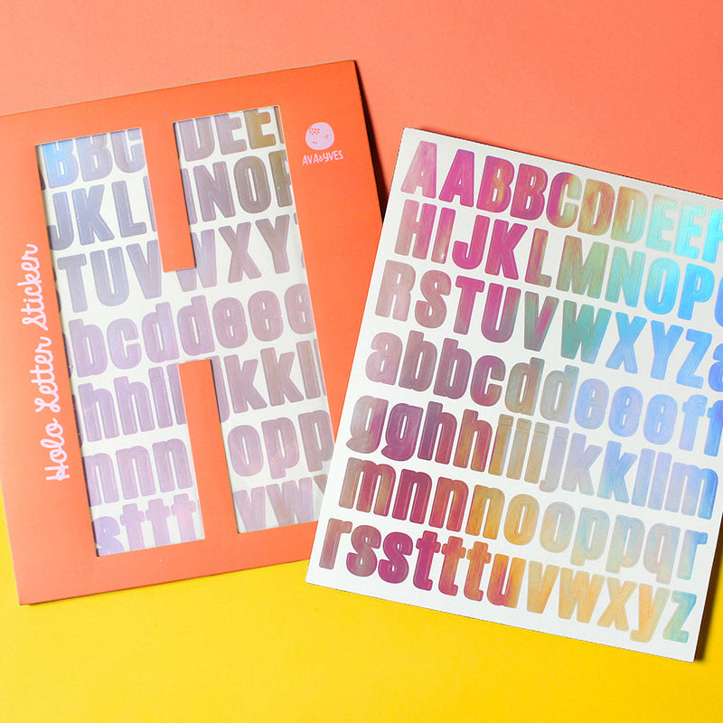 Holo Letter Sticker