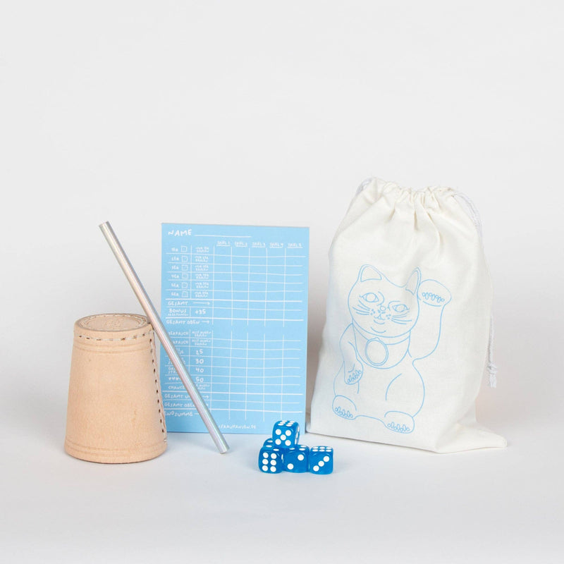 Würfelspiel Set HELLBLAU