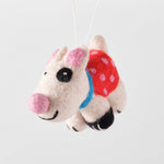 Filzanhänger für den Christbaum