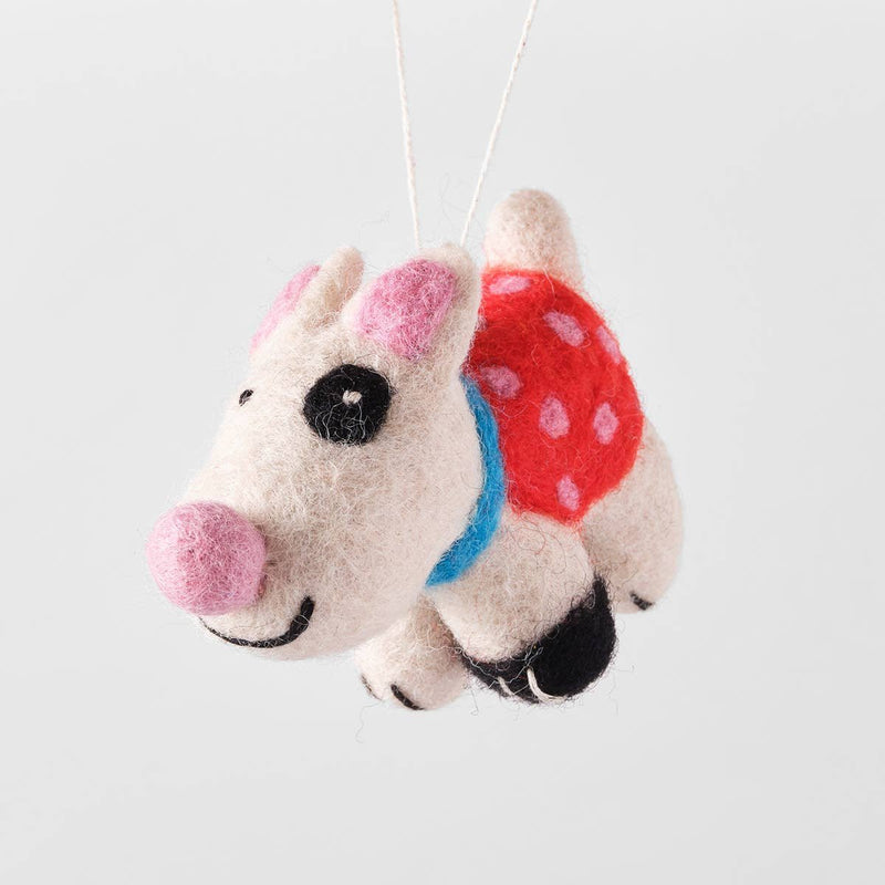 Filzanhänger für den Christbaum
