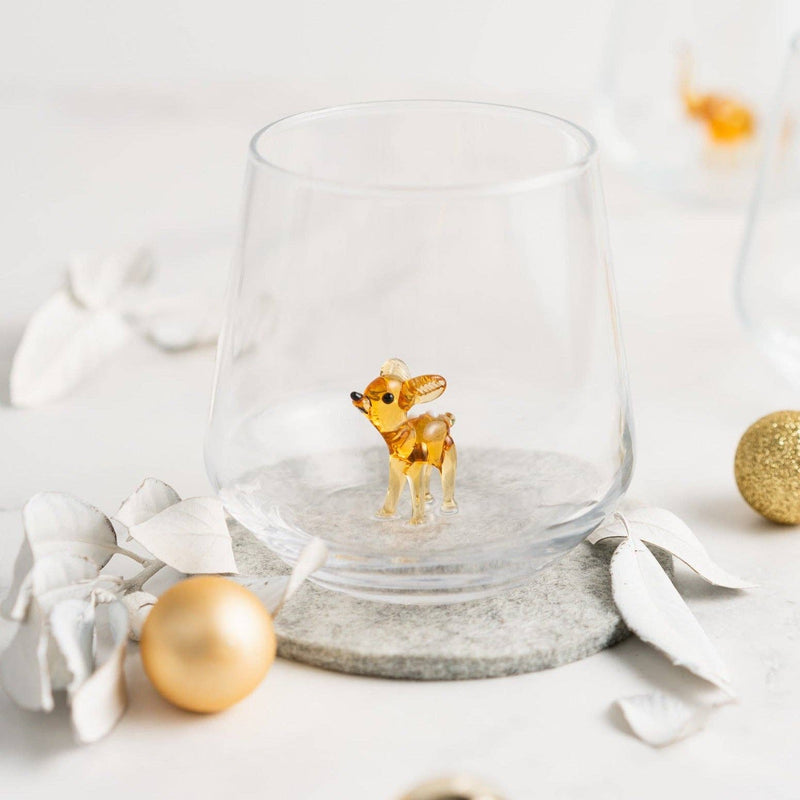 Glas mit Bambi