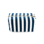 Kulturtasche Dunkelblau/Weiß
