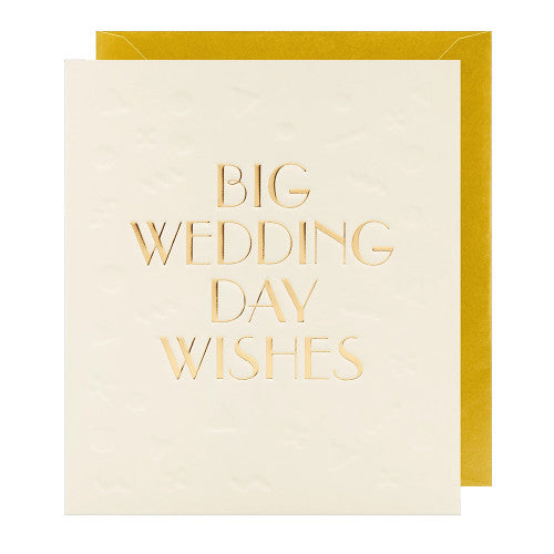 XL Grußkarte Wedding Day Wishes