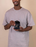 Geldtasche GEORGIES - schwarzes Leder