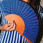 Fächer handgefertigt DANCING WAVES