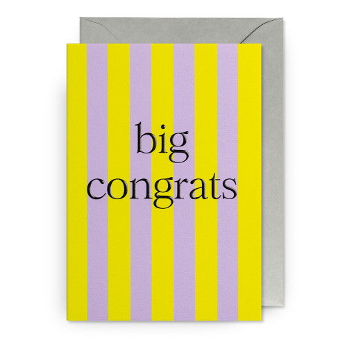 Grußkarte Big Congrats