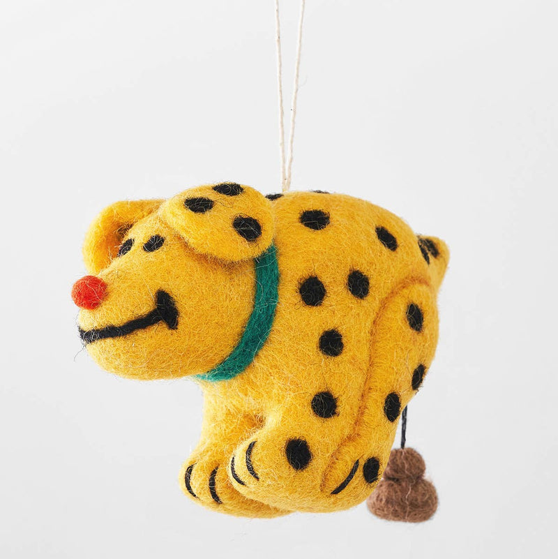 LEN Hund - hängender Filzanhänger