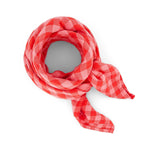 Musselin Tuch Vichy Rosa-Rot