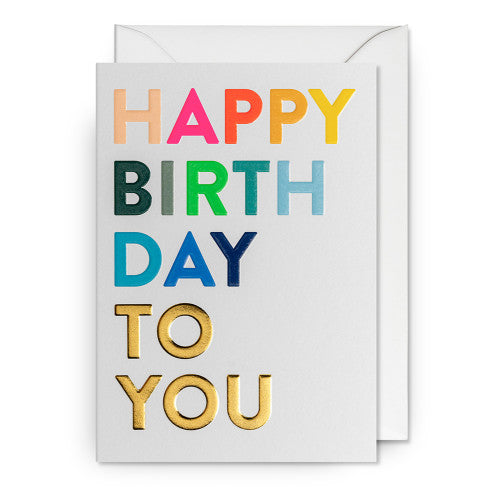 Grußkarte Happy Birthday to you