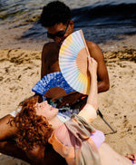 Fächer handgefertigt AURORA SKIES