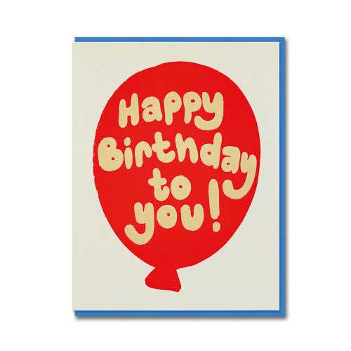 Grußkarte Birthday red Balloon