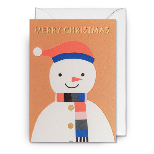 Grußkarte Schneemann