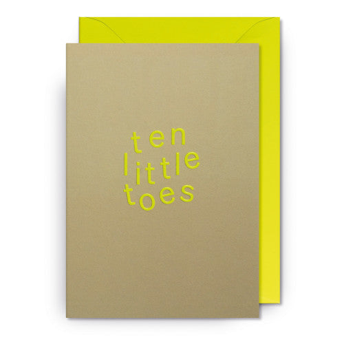 Grußkarte Ten Little Toes