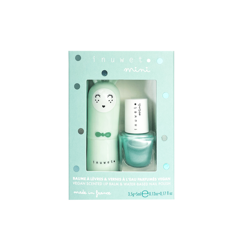 DUO Lippenbalsam & Nagellack für Kinder TÜRKIS