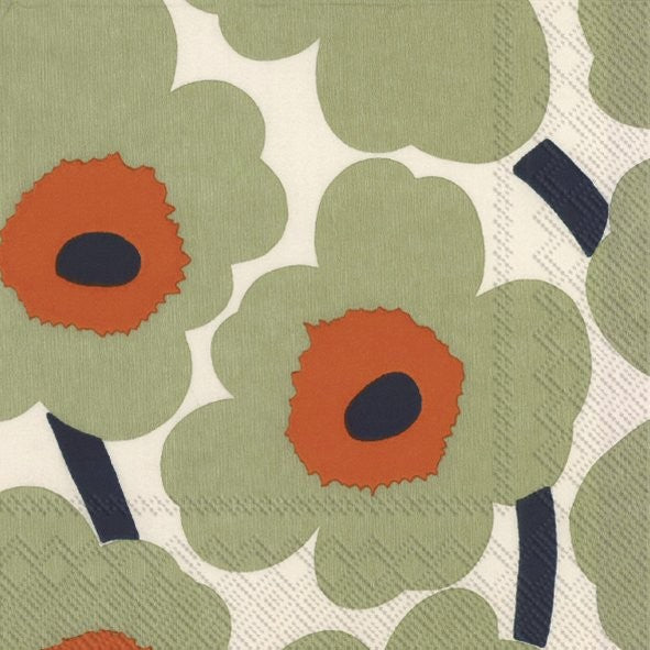 Servietten UNIKKO Cream Orange 25 x 25 cm