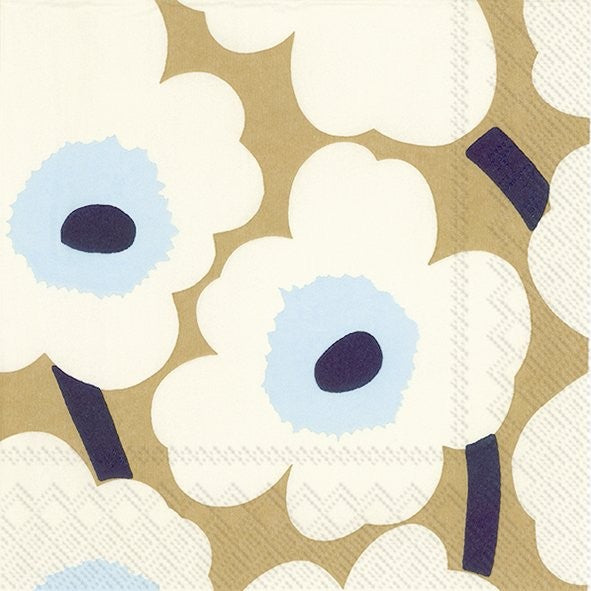 Servietten UNIKKO cream gold 25 x 25 cm