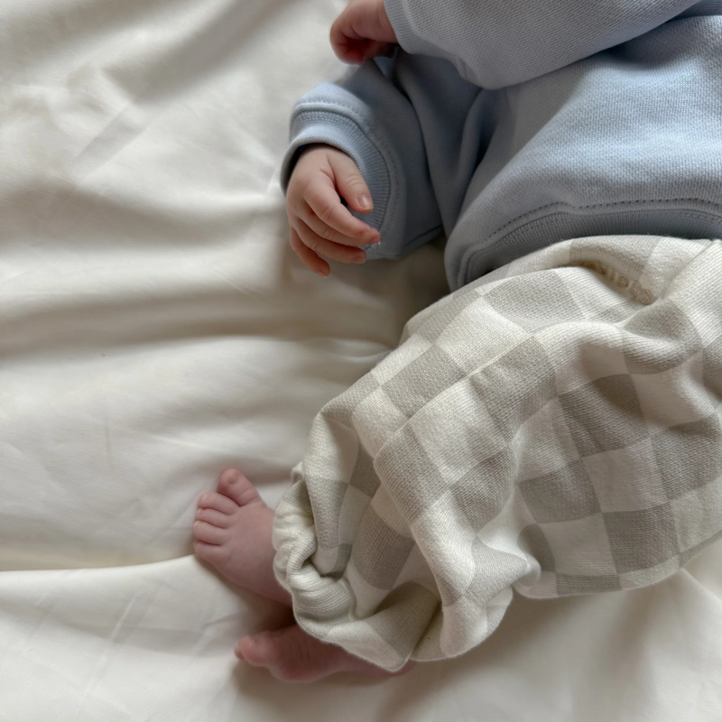 Babyhose CHECKERED - sand