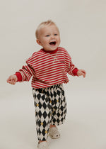 gestreiftes Langarm-Shirt Jamie rot