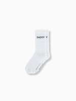 DADDY Socken - Weiß/Schwarz