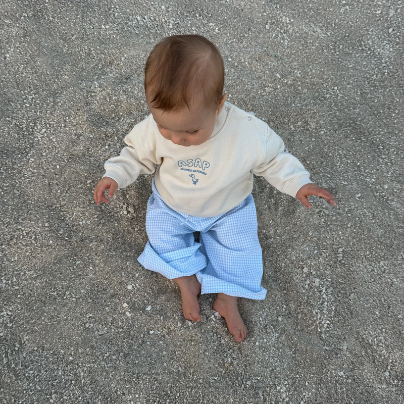 Kinderhose Vichykaro blau