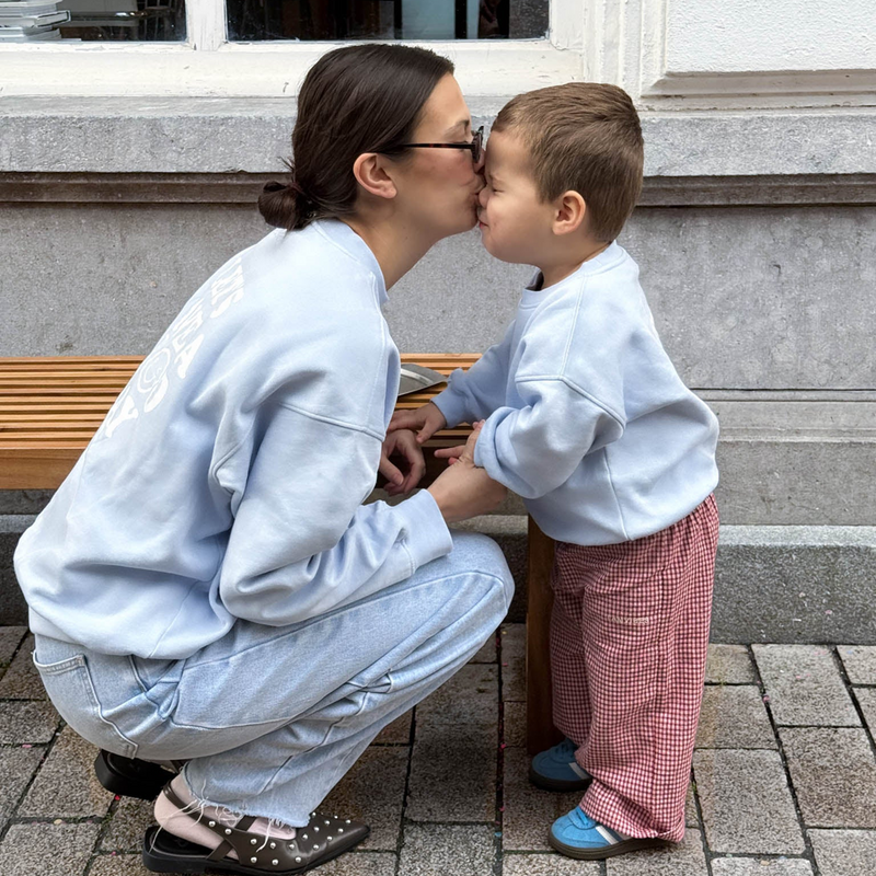 Kinderhose Vichykaro rot