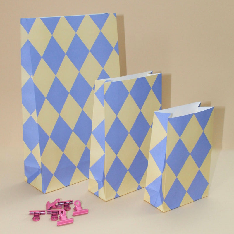 Papiertüte Blockboden HARLEKIN Vanille