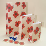 Papiertüte Blockboden HALLO BLUMEN