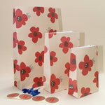 Papiertüte Blockboden HALLO BLUMEN