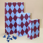 Papiertüte Blockboden HARLEKIN Lila