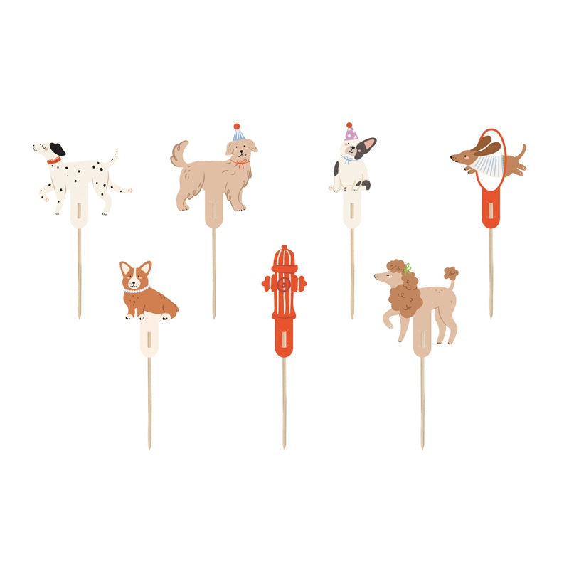 Cake Topper Dog Party