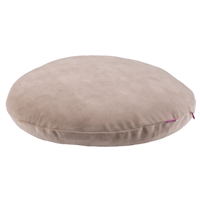 kuscheliger Kissenbezug rund 50 Ø "Auster"